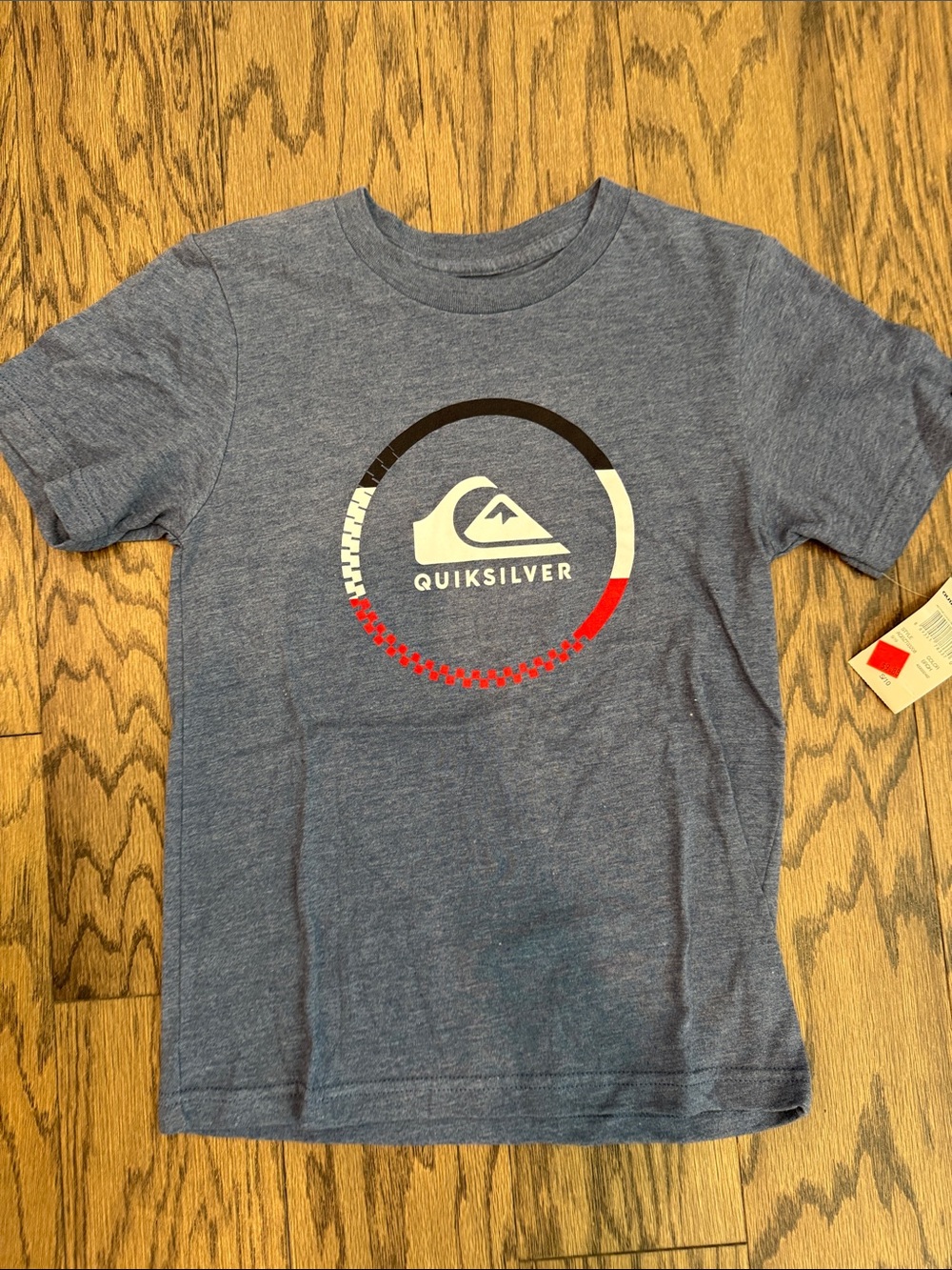 Quiksilver Heather Blue Short Sleeve Tee NEW WITH TAGS